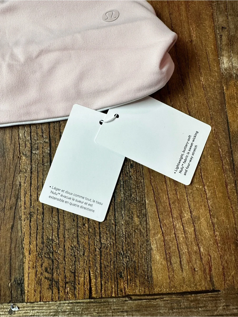 lululemon athletica Pale Pink Stretch Bandeau Headband